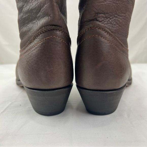 Masterson Cowboy Boots RB888 Brown Leather Metal Tip Toe Western Women’s Size 10 - Picture 6 of 10